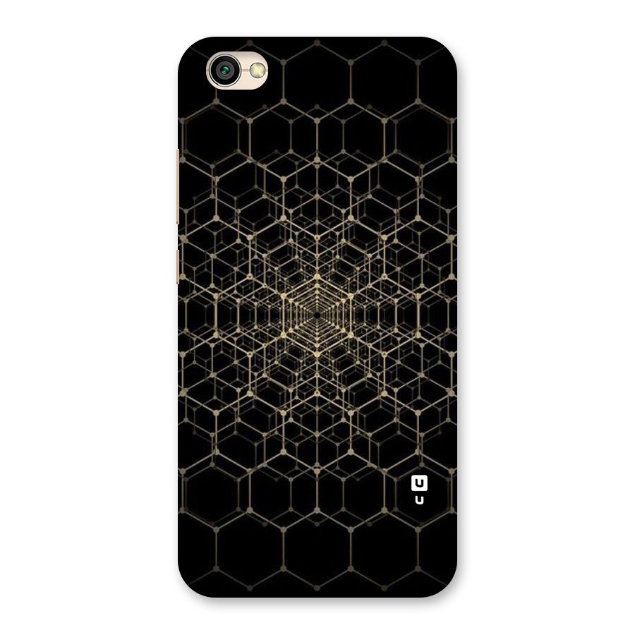 Gold Web Back Case for Redmi Y1 Lite