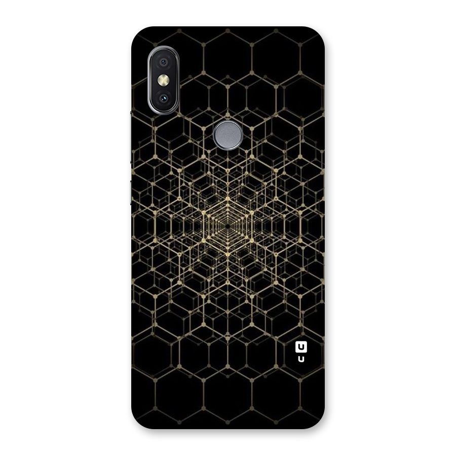 Gold Web Back Case for Redmi Y2