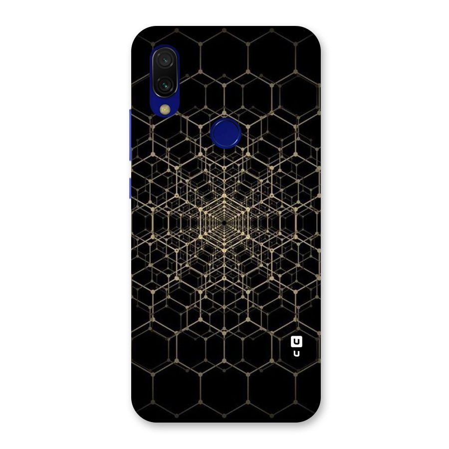 Gold Web Back Case for Redmi Y3