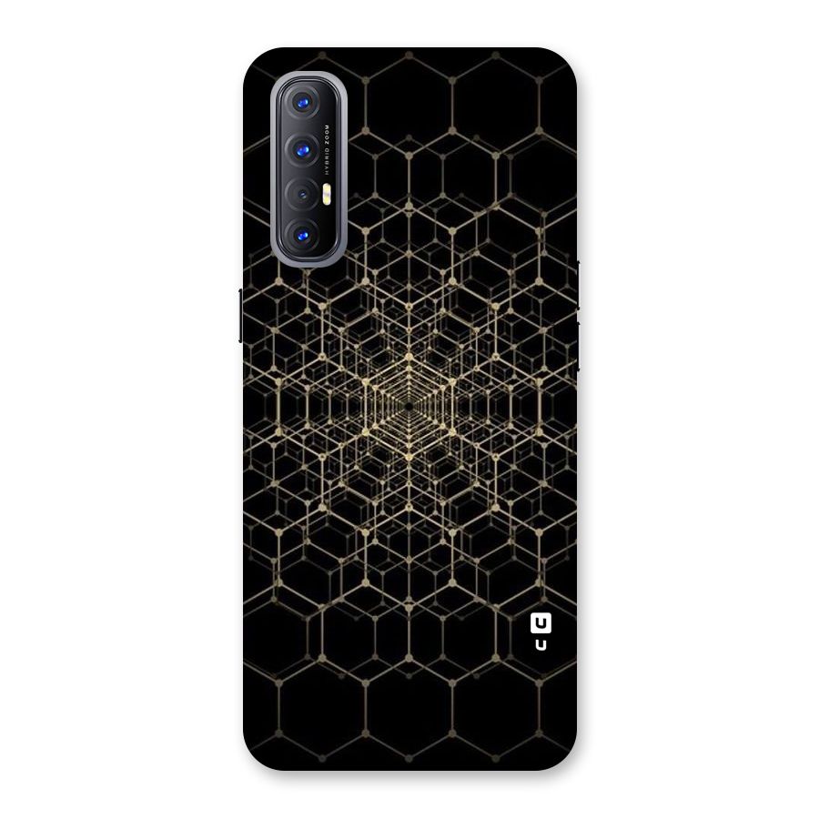 Gold Web Back Case for Reno3 Pro