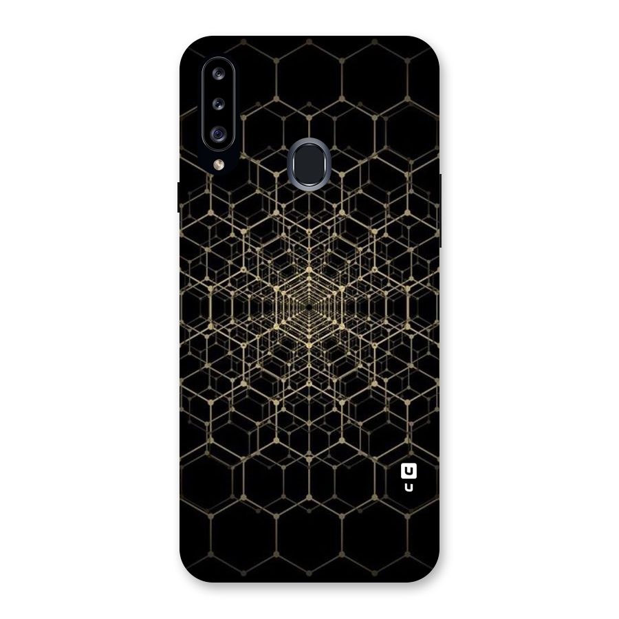 Gold Web Back Case for Samsung Galaxy A20s