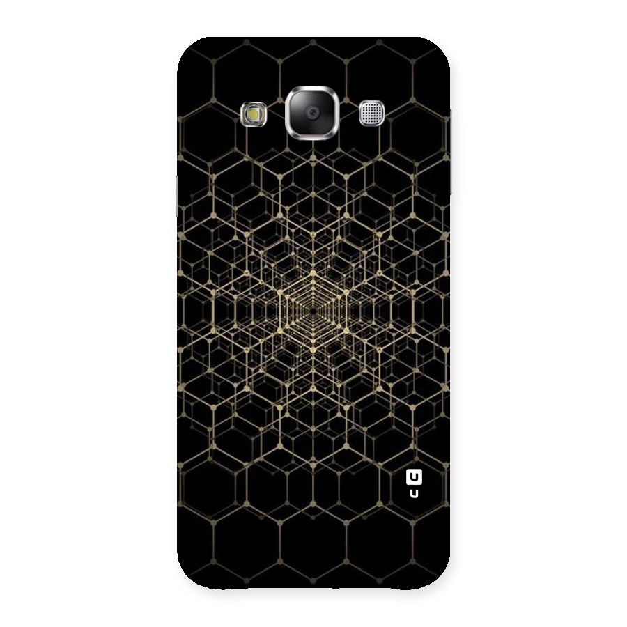 Gold Web Back Case for Samsung Galaxy E5