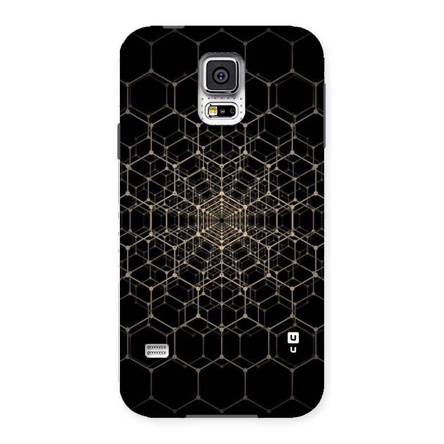 Gold Web Back Case for Samsung Galaxy S5