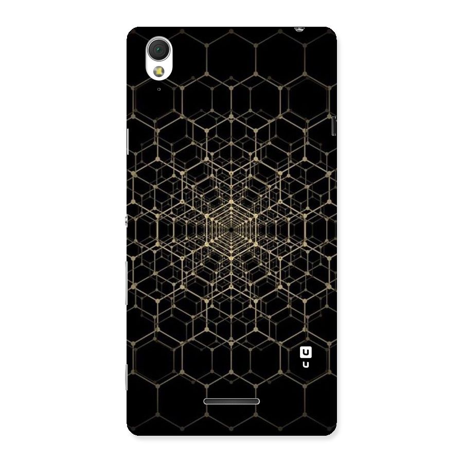 Gold Web Back Case for Sony Xperia T3