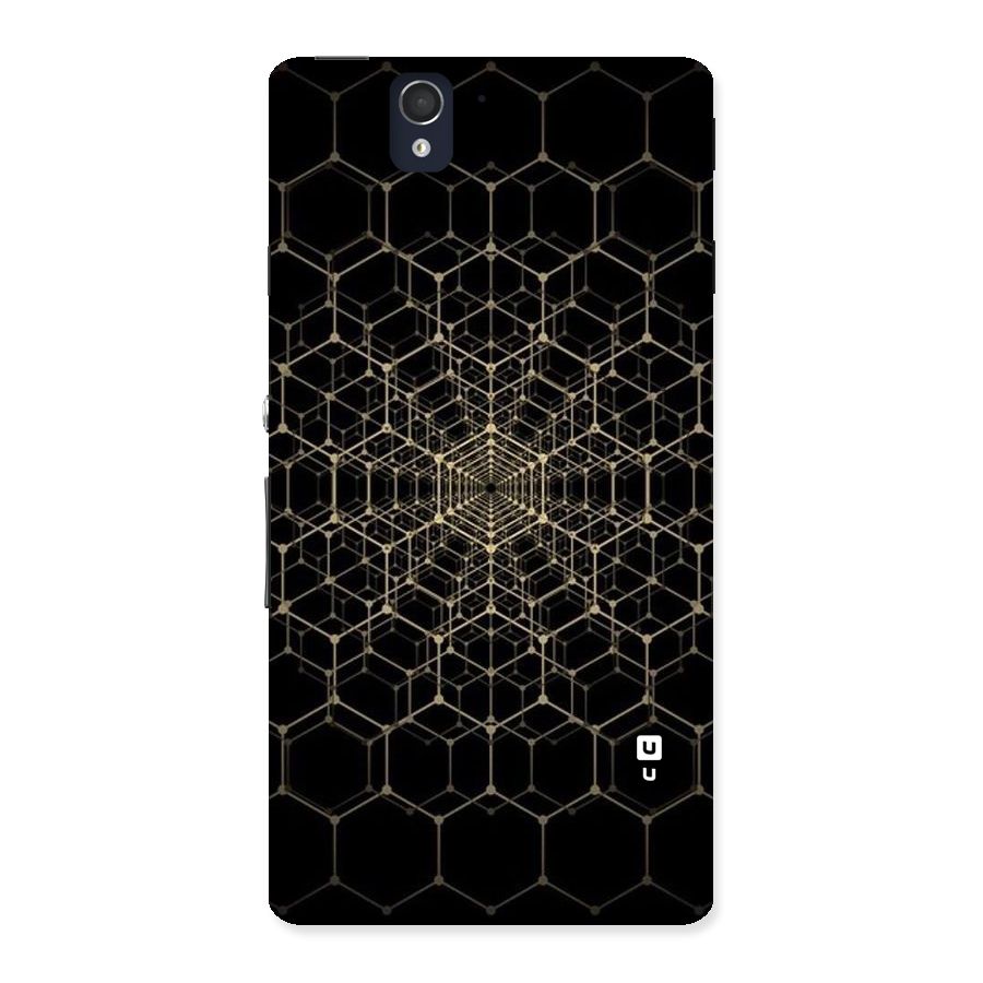 Gold Web Back Case for Sony Xperia Z