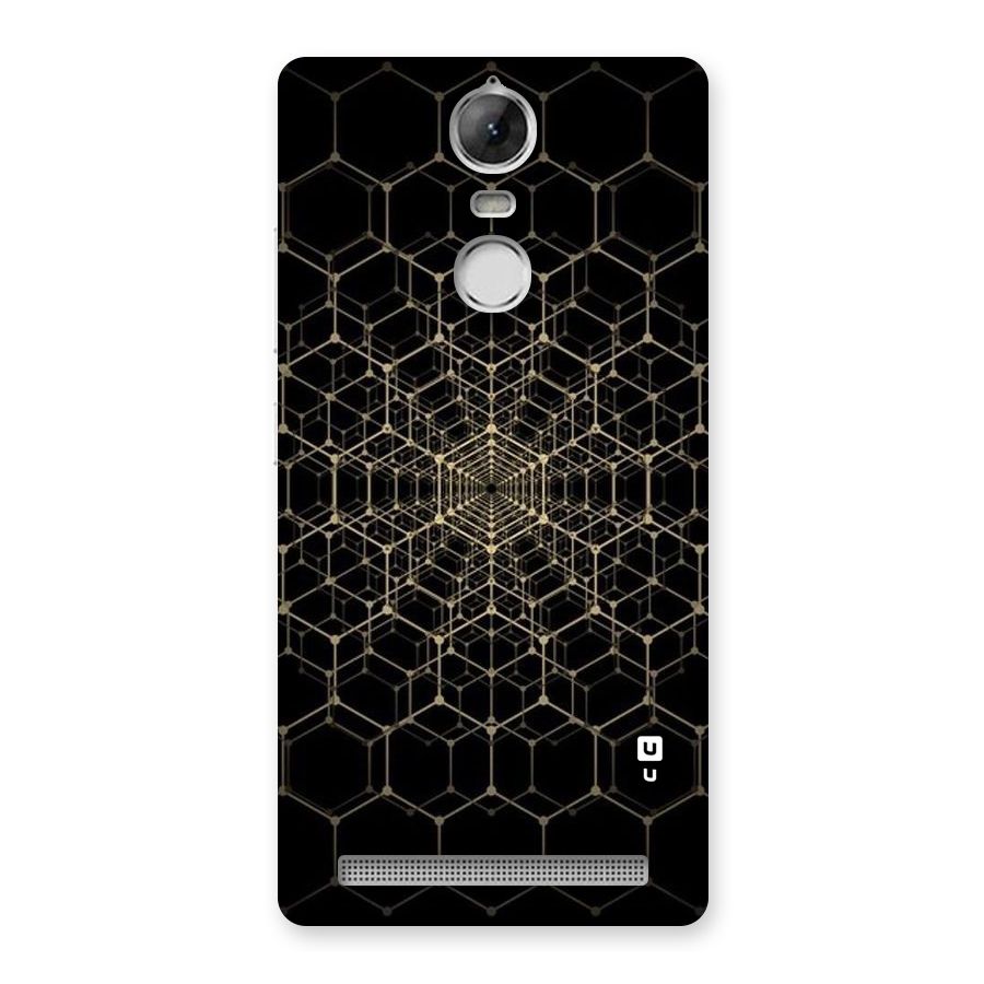 Gold Web Back Case for Vibe K5 Note