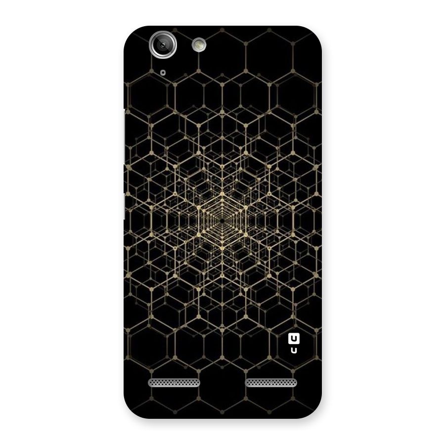 Gold Web Back Case for Vibe K5 Plus
