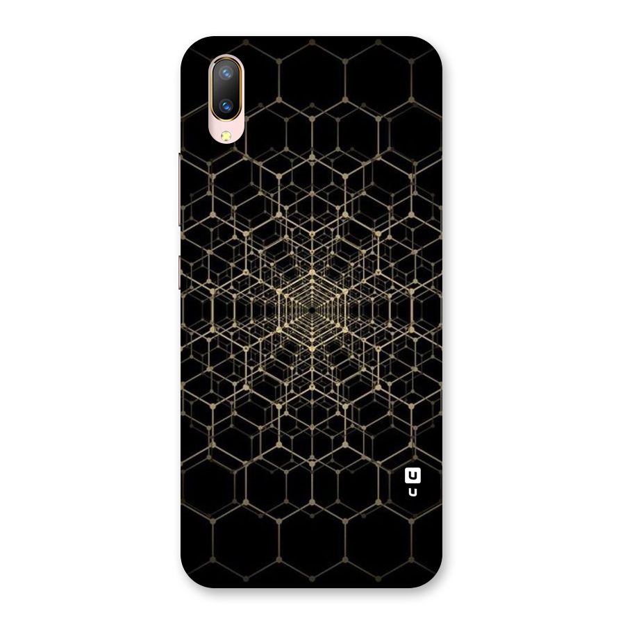 Gold Web Back Case for Vivo V11 Pro