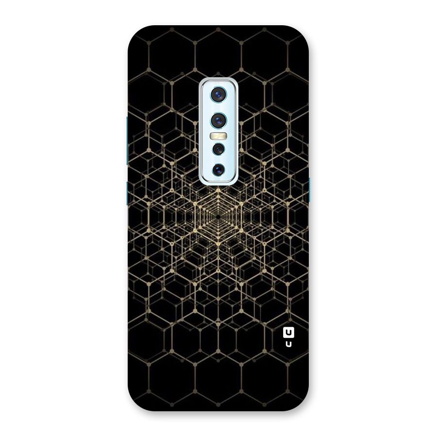 Gold Web Back Case for Vivo V17 Pro