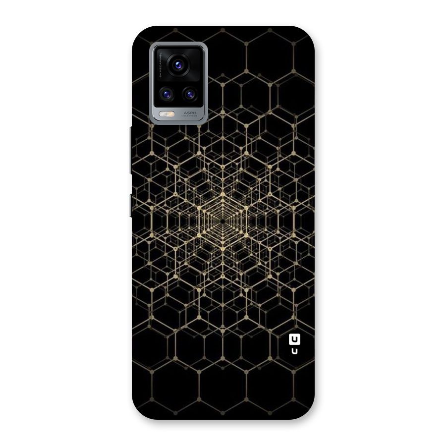 Gold Web Back Case for Vivo V20