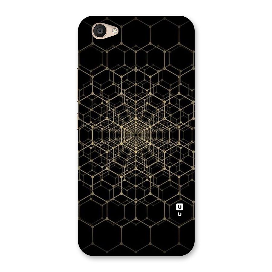 Gold Web Back Case for Vivo V5 Plus