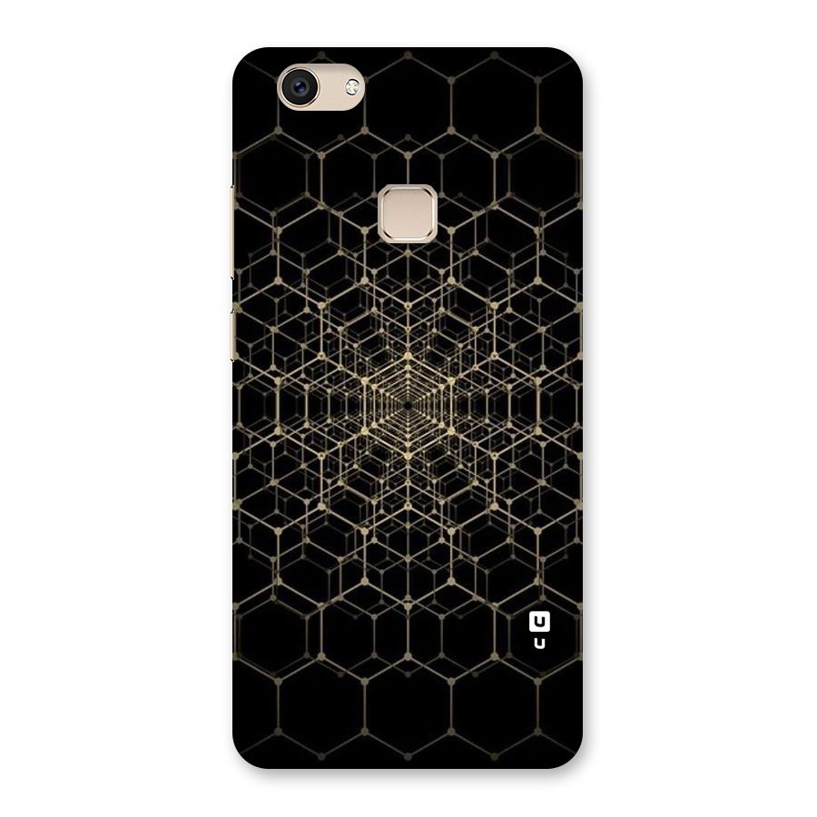 Gold Web Back Case for Vivo V7