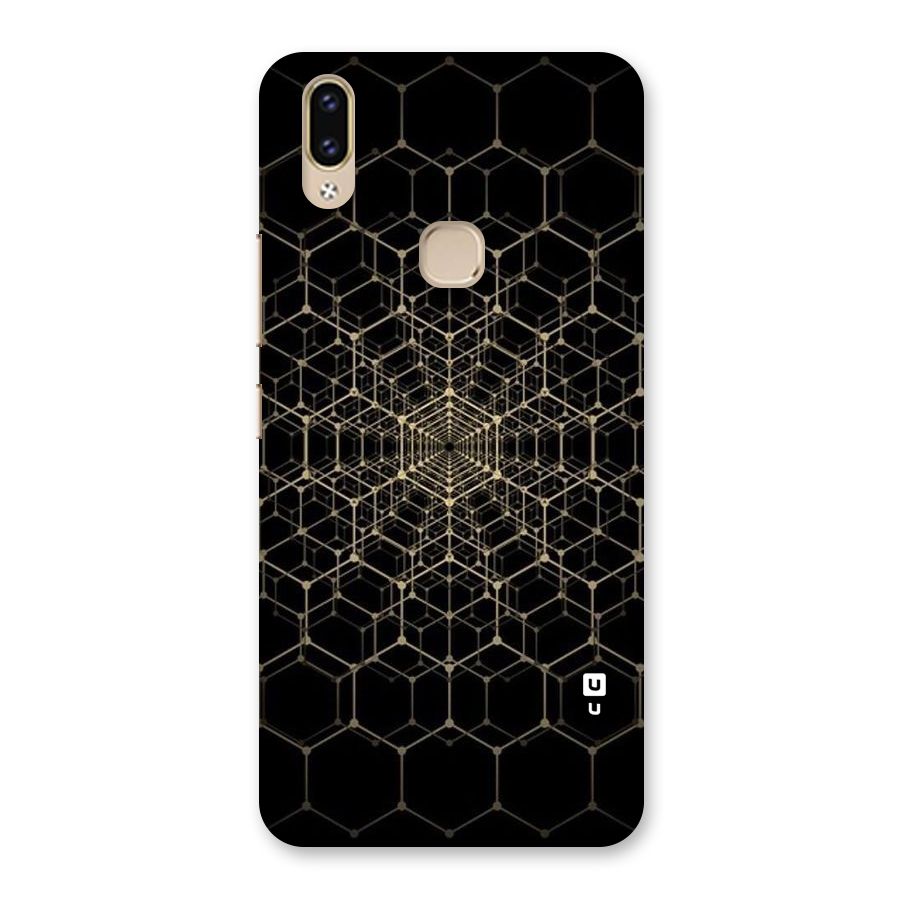 Gold Web Back Case for Vivo V9 Youth