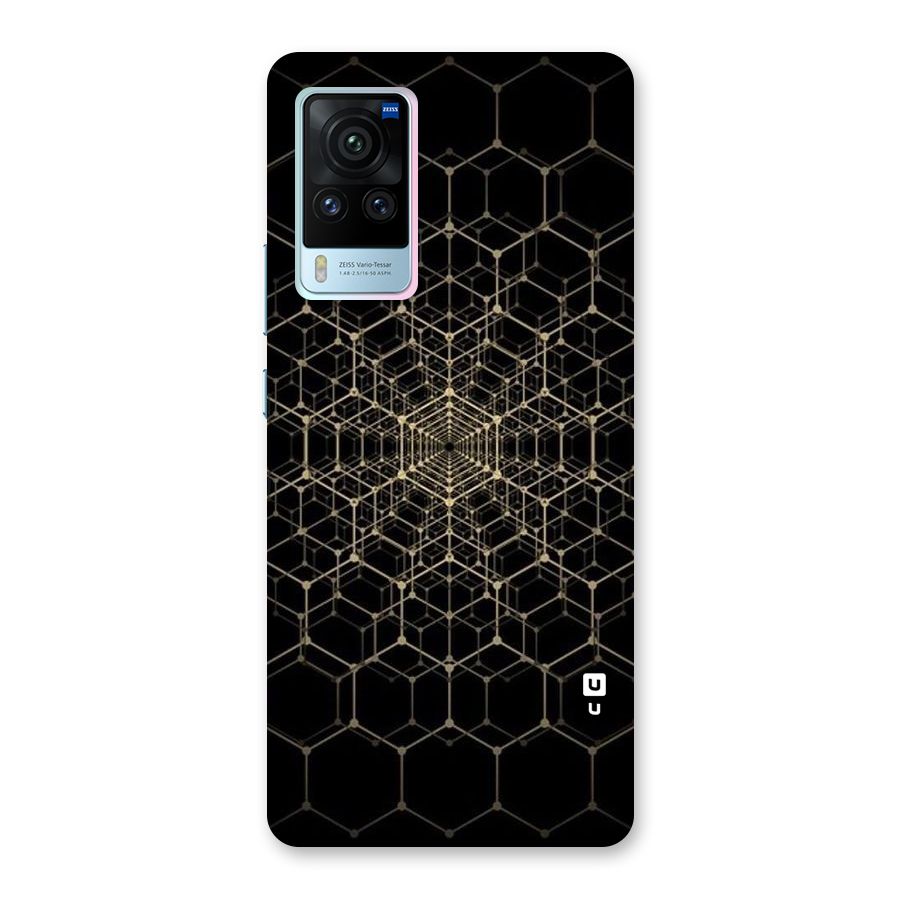 Gold Web Back Case for Vivo X60 Pro