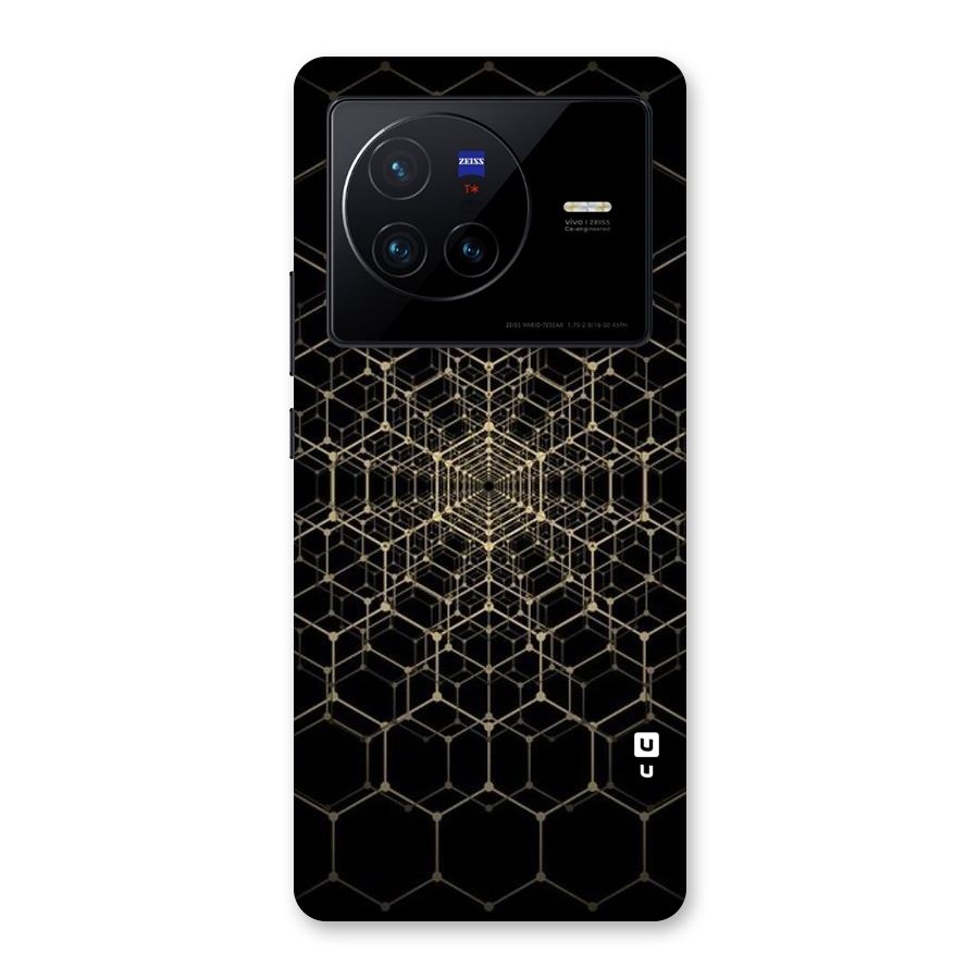 Gold Web Back Case for Vivo X80