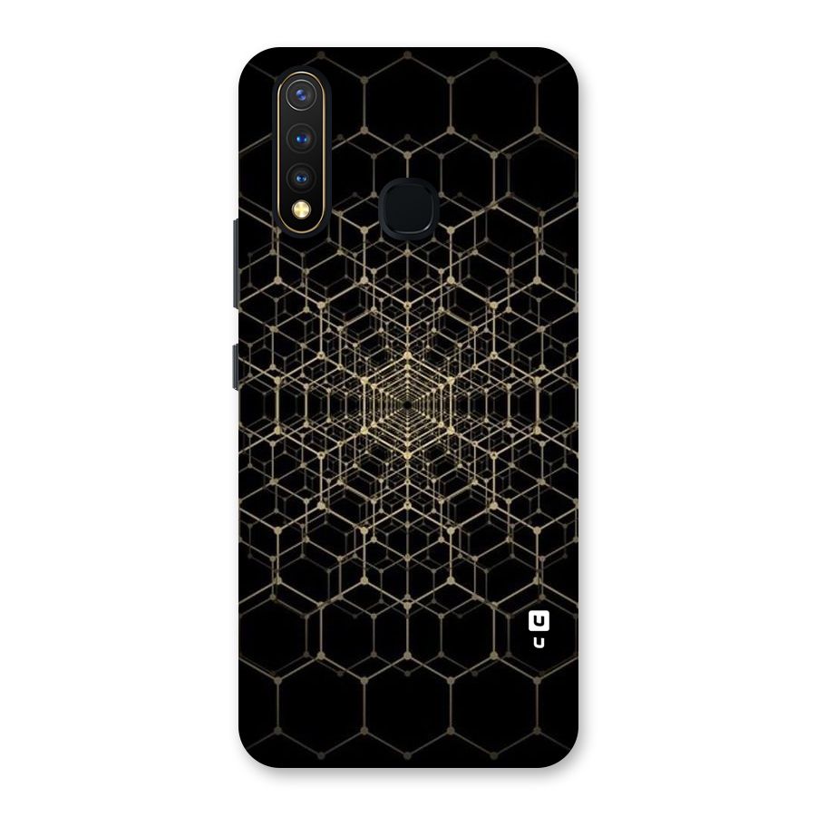 Gold Web Back Case for Vivo Y19