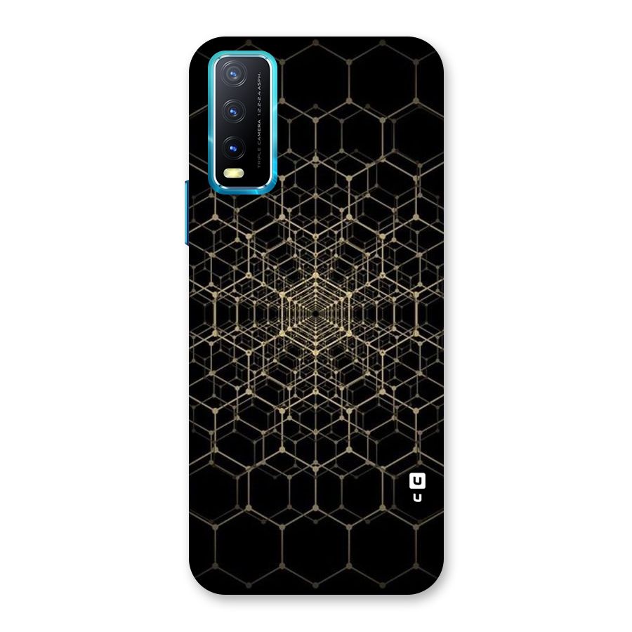 Gold Web Back Case for Vivo Y20