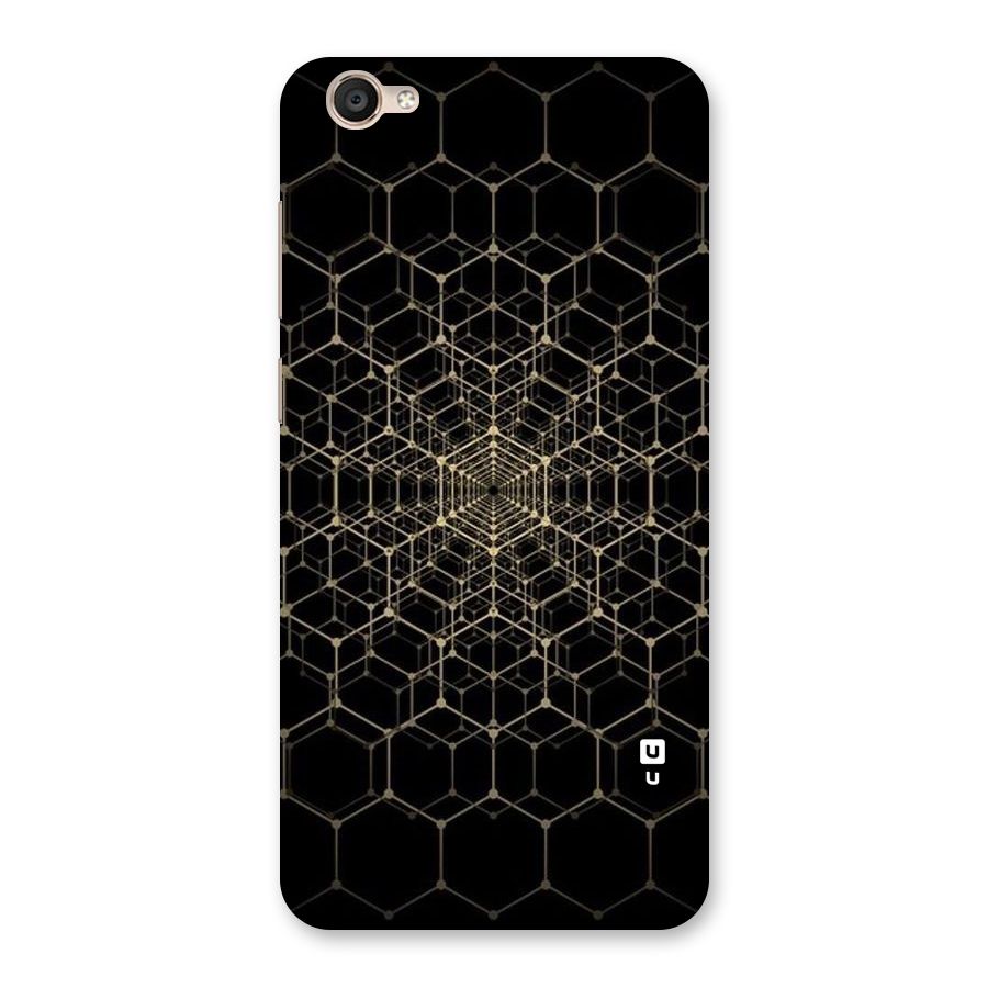 Gold Web Back Case for Vivo Y55