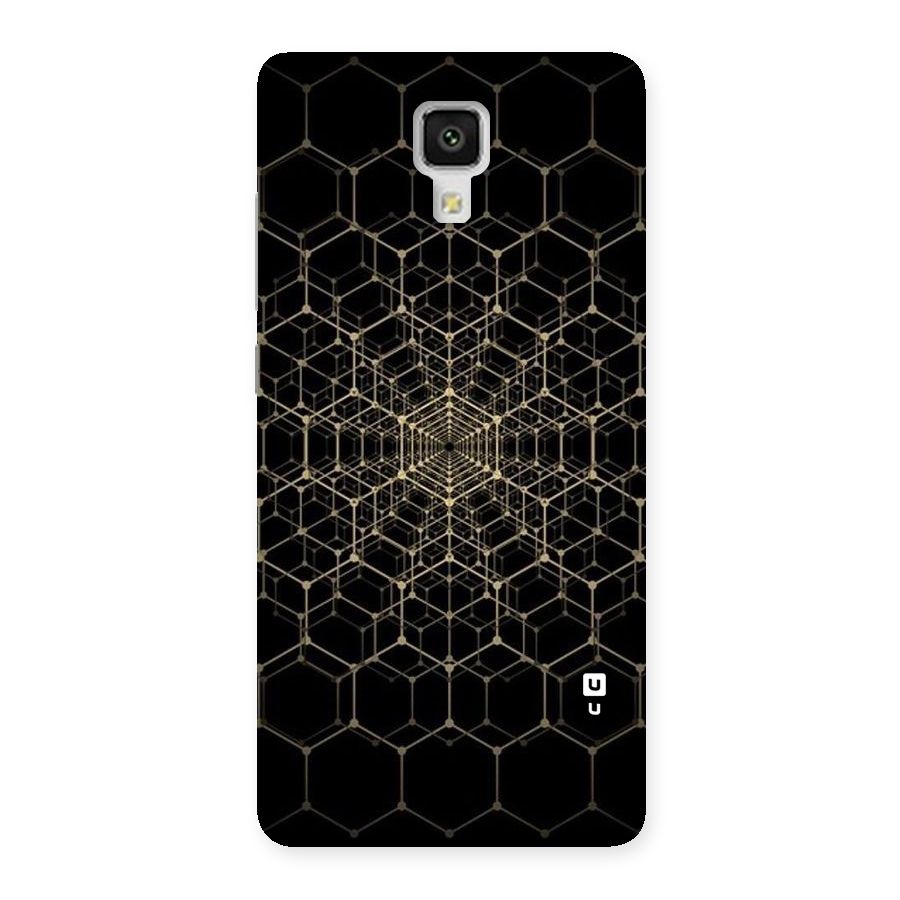 Gold Web Back Case for Xiaomi Mi 4