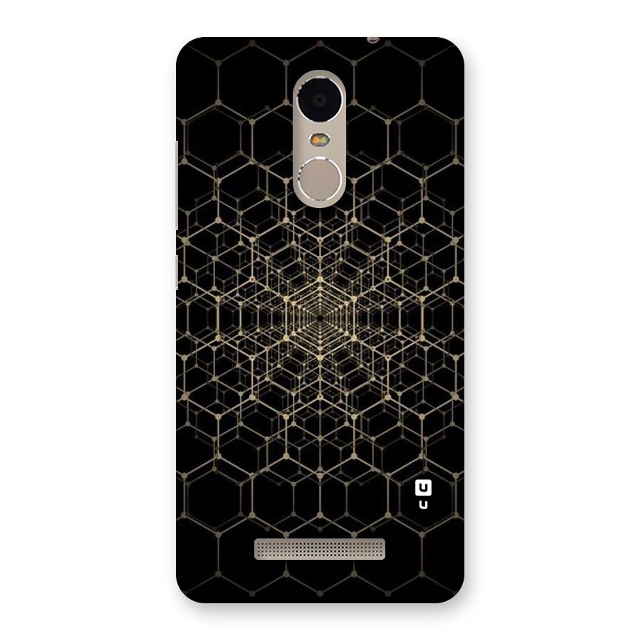 Gold Web Back Case for Xiaomi Redmi Note 3