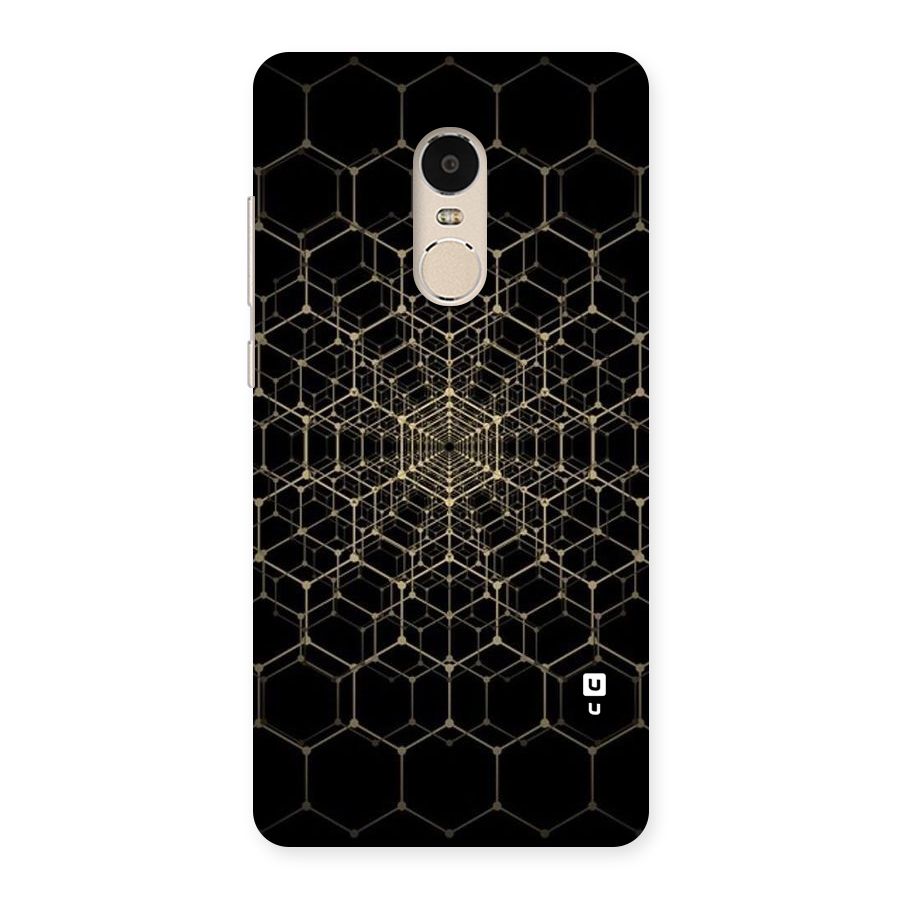 Gold Web Back Case for Xiaomi Redmi Note 4