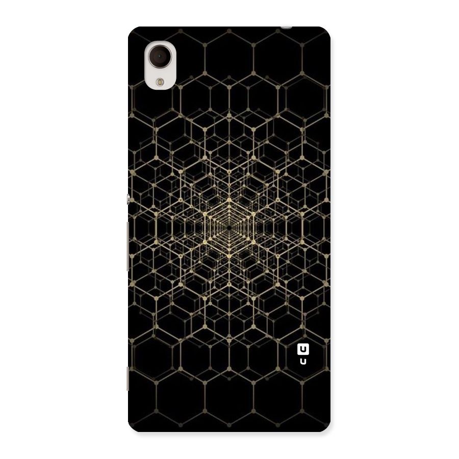 Gold Web Back Case for Xperia M4 Aqua