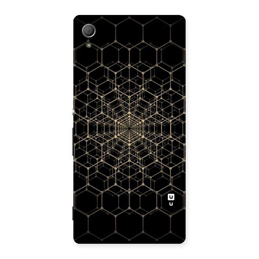 Gold Web Back Case for Xperia Z3 Plus
