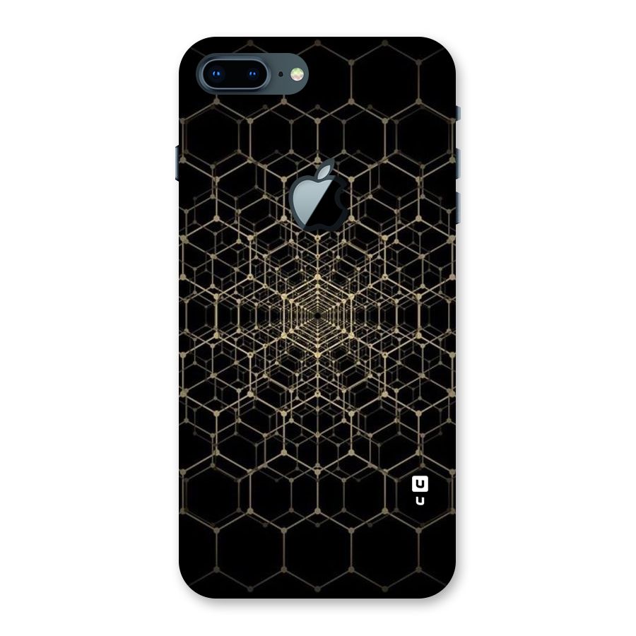 Gold Web Back Case for iPhone 7 Plus Apple Cut