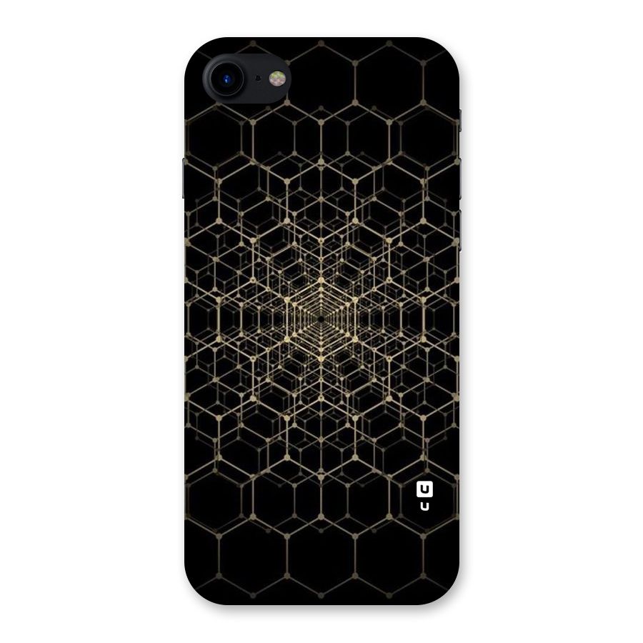 Gold Web Back Case for iPhone SE 2020
