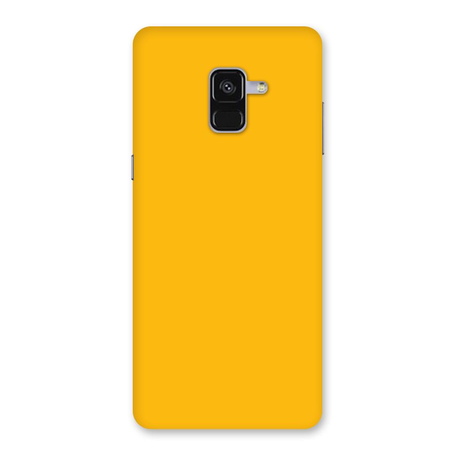 Gold Yellow Back Case for Galaxy A8 Plus