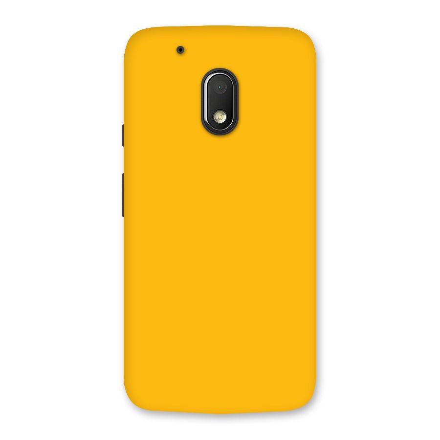 Gold Yellow Back Case for Moto G4 Play