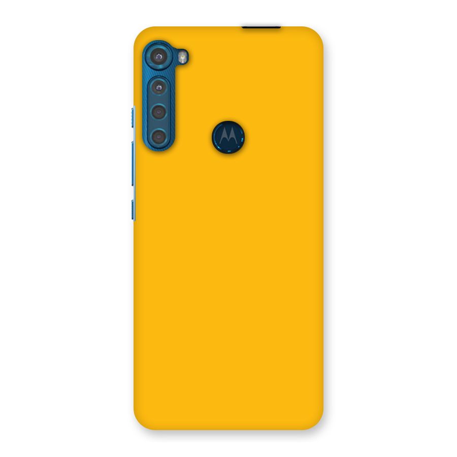 Gold Yellow Back Case for Motorola One Fusion Plus