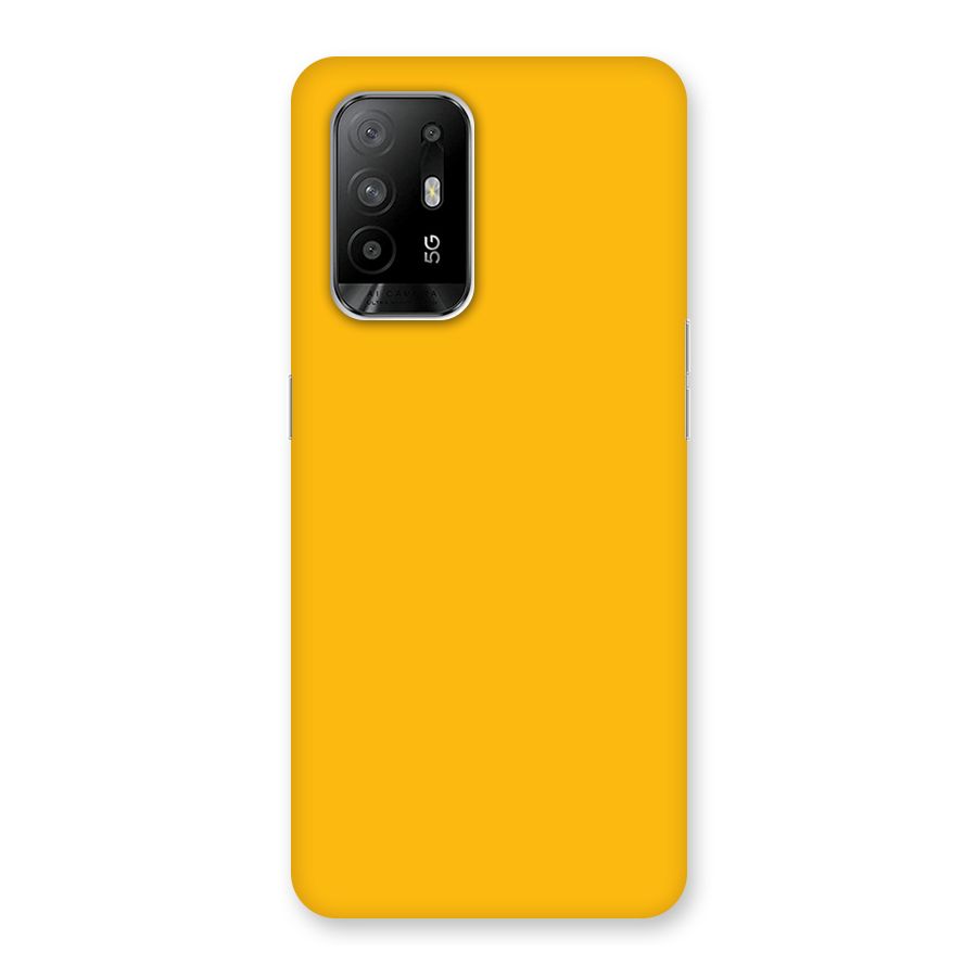 Gold Yellow Back Case for Oppo F19 Pro Plus 5G
