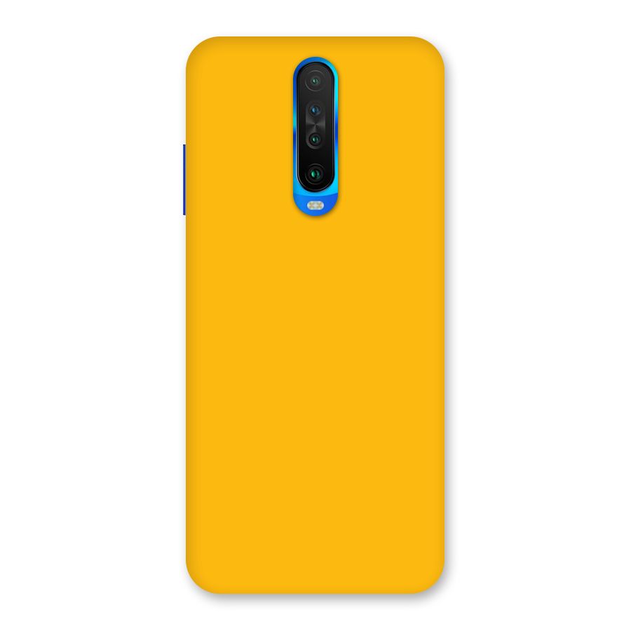 Gold Yellow Back Case for Poco X2