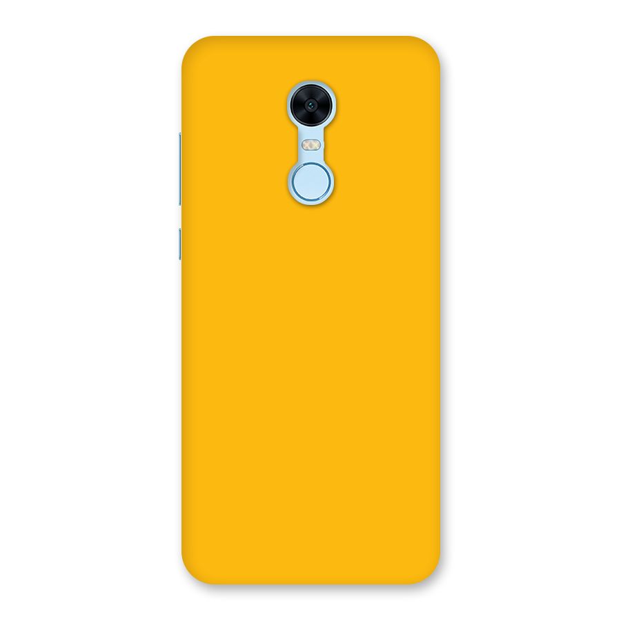 Gold Yellow Back Case for Redmi Note 5
