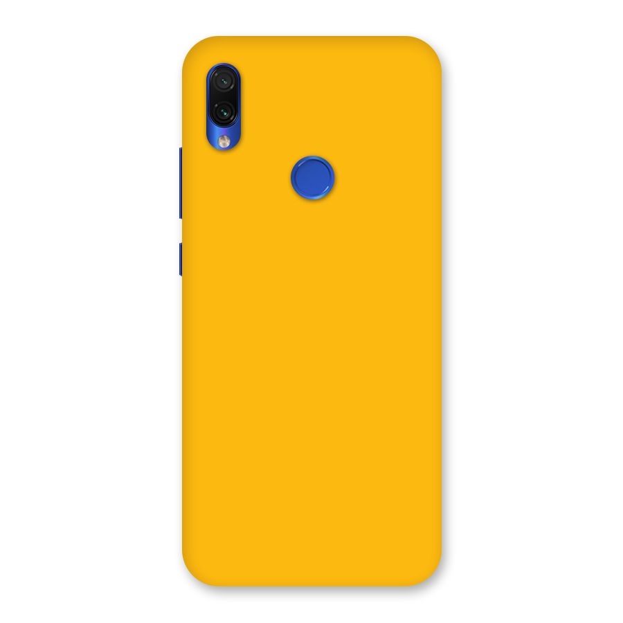 Gold Yellow Back Case for Redmi Note 7S