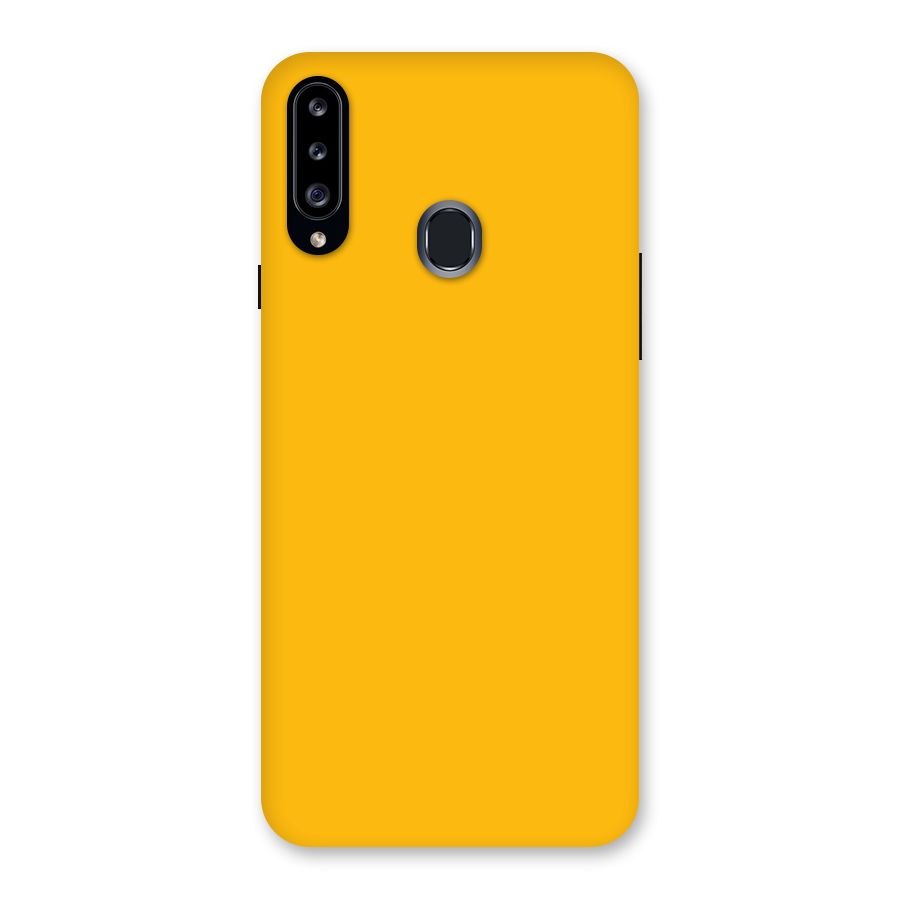 Gold Yellow Back Case for Samsung Galaxy A20s