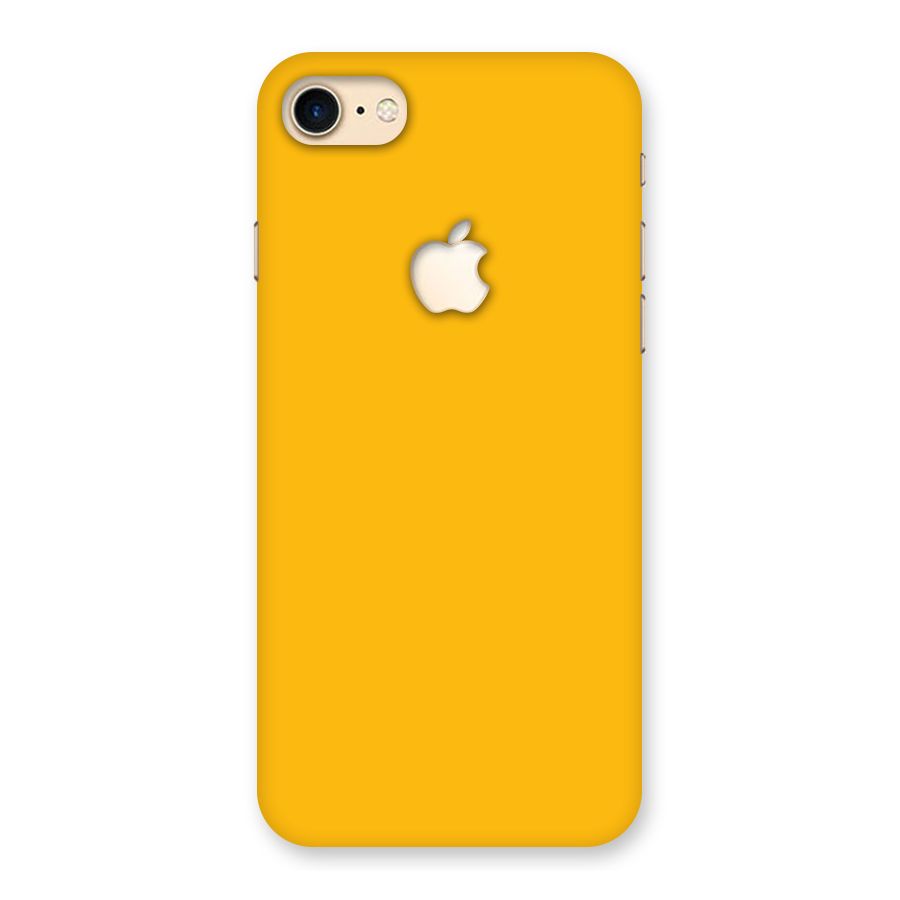 Gold Yellow Back Case for iPhone 7 Apple Cut