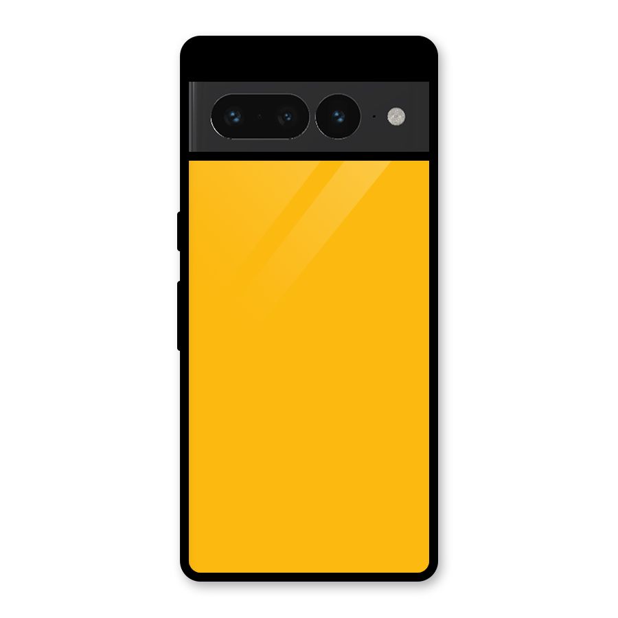 Gold Yellow Glass Back Case for Google Pixel 7 Pro
