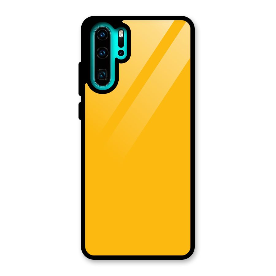 Gold Yellow Glass Back Case for Huawei P30 Pro