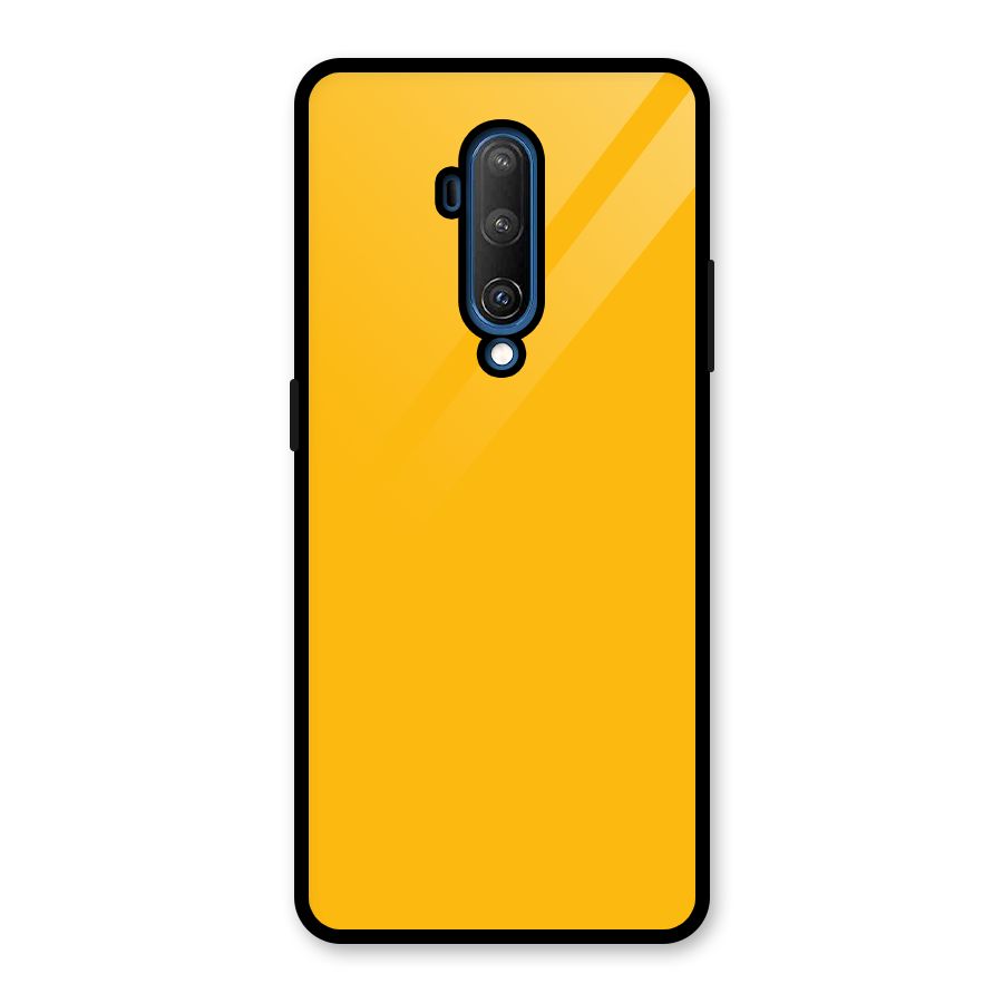 Gold Yellow Glass Back Case for OnePlus 7T Pro