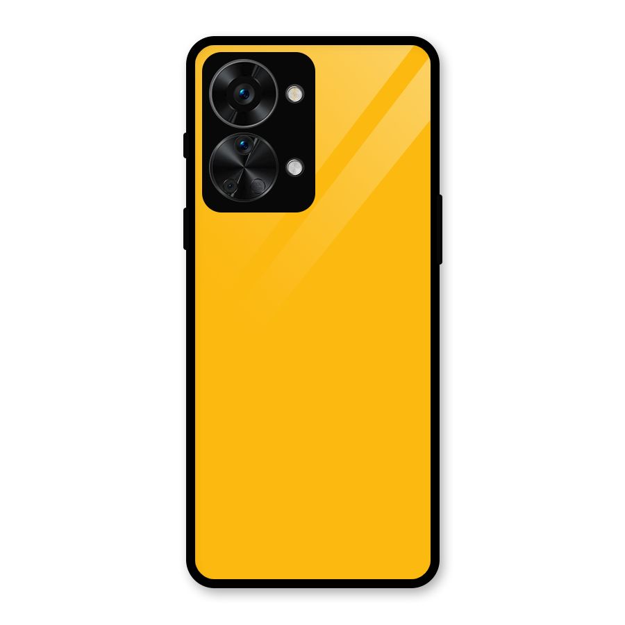 Gold Yellow Glass Back Case for OnePlus Nord 2T