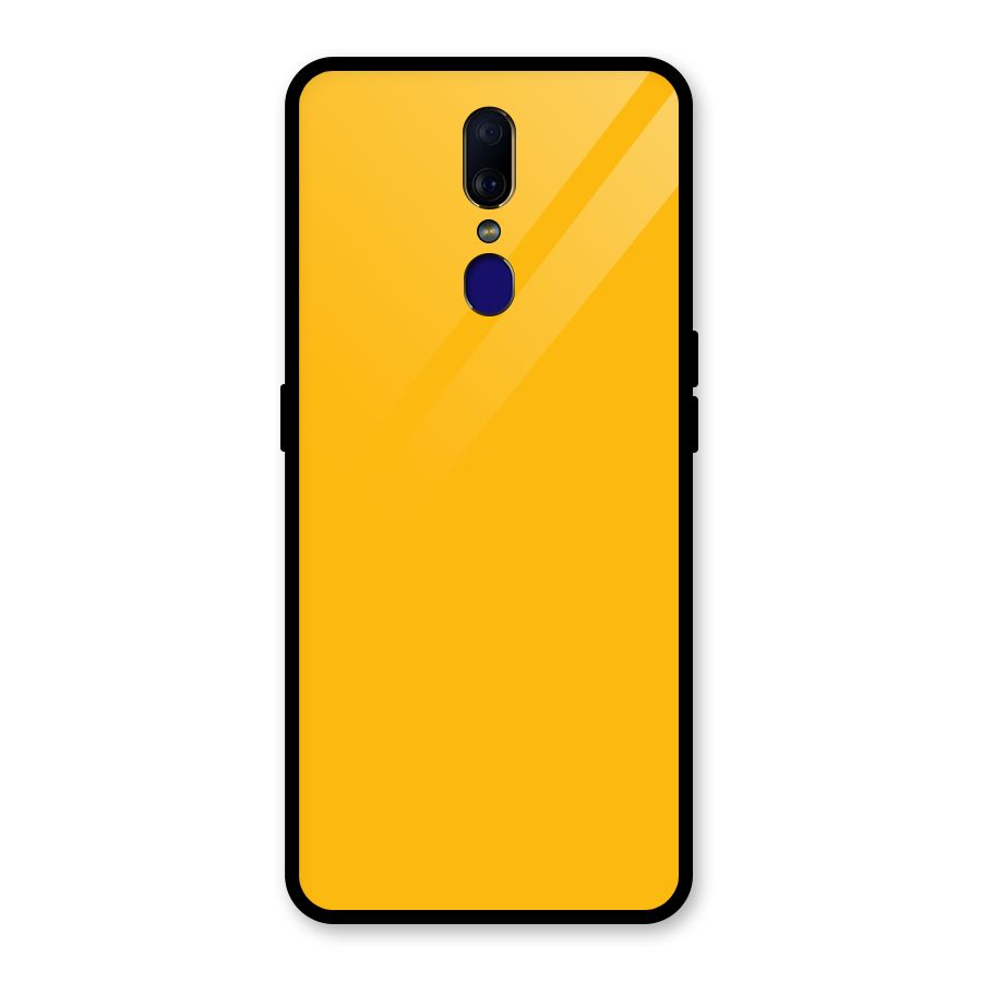 Gold Yellow Glass Back Case for Oppo F11