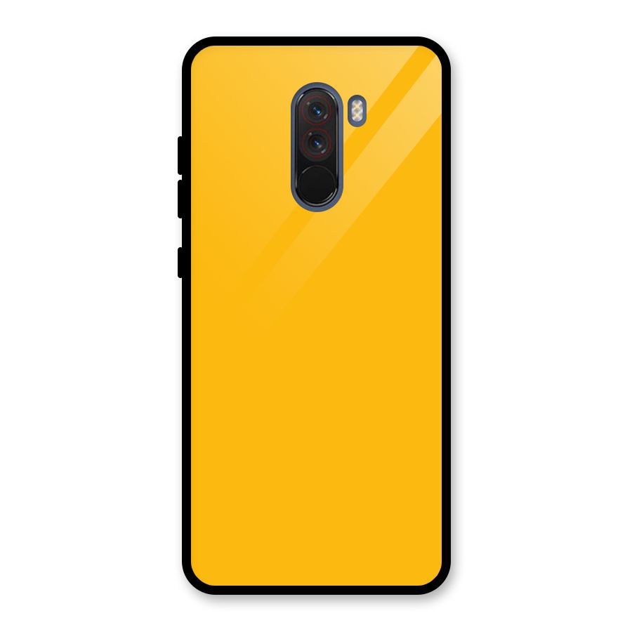 Gold Yellow Glass Back Case for Poco F1