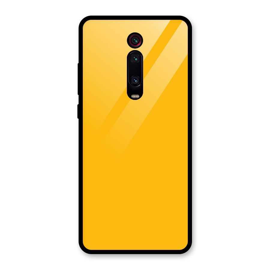 Gold Yellow Glass Back Case for Redmi K20 Pro
