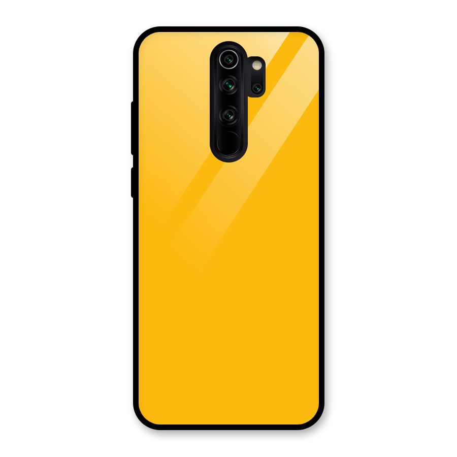 Gold Yellow Glass Back Case for Redmi Note 8 Pro