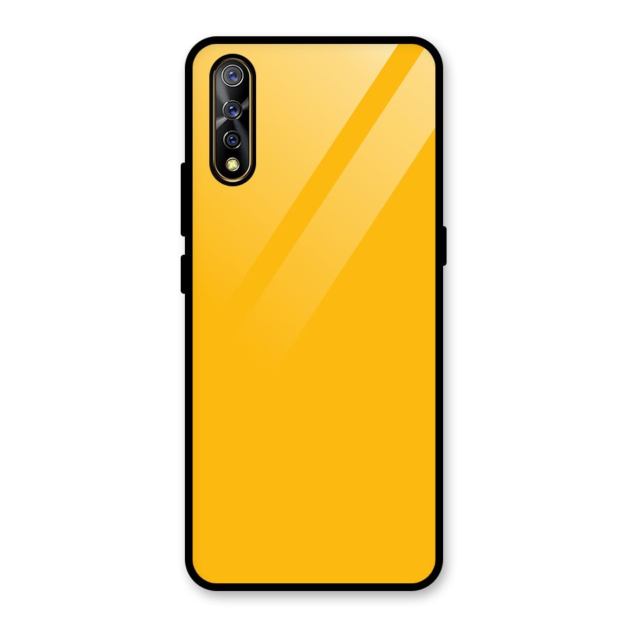 Gold Yellow Glass Back Case for Vivo S1