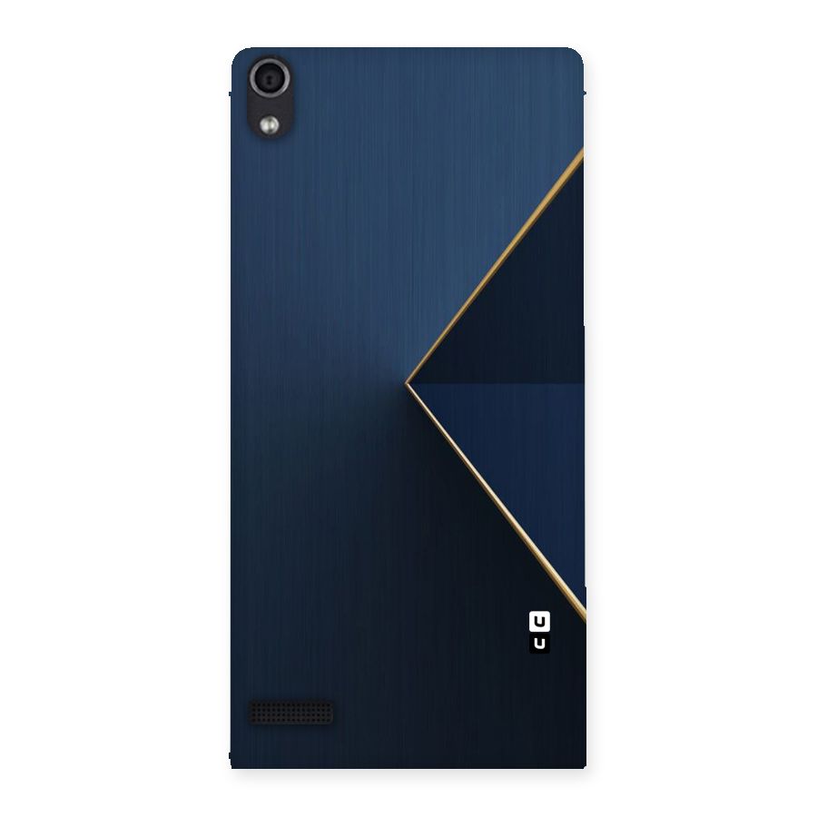 Golden Blue Triangle Back Case for Ascend P6