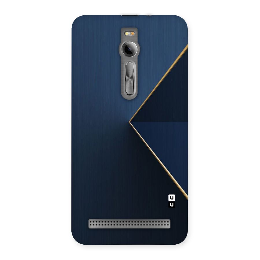 Golden Blue Triangle Back Case for Asus Zenfone 2