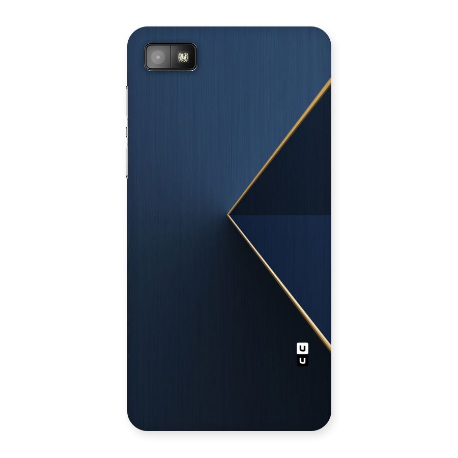 Golden Blue Triangle Back Case for Blackberry Z10